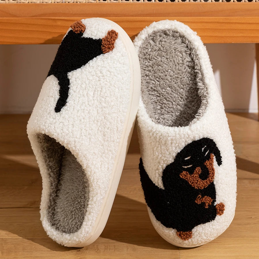 Cozy Dachshund Indoor Slippers