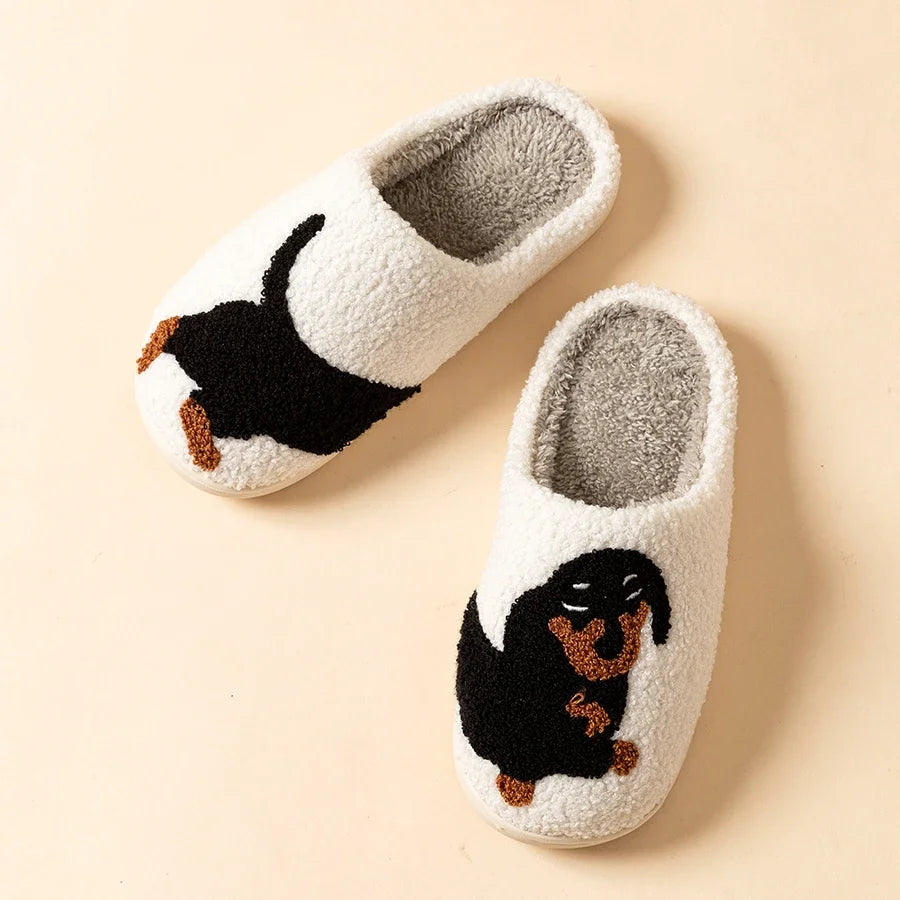 Cozy Dachshund Indoor Slippers